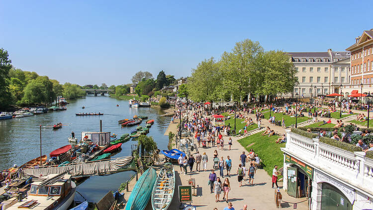 A sunny photograph of the River Thames in Richmond, south London