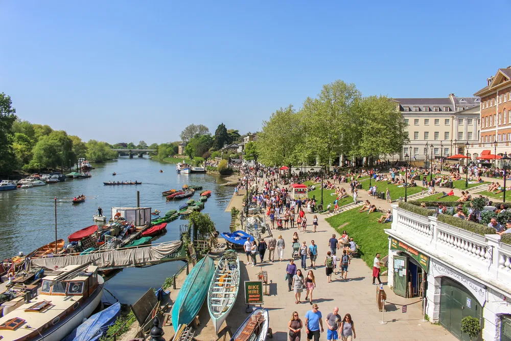 A sunny photograph of the River Thames in Richmond, south London