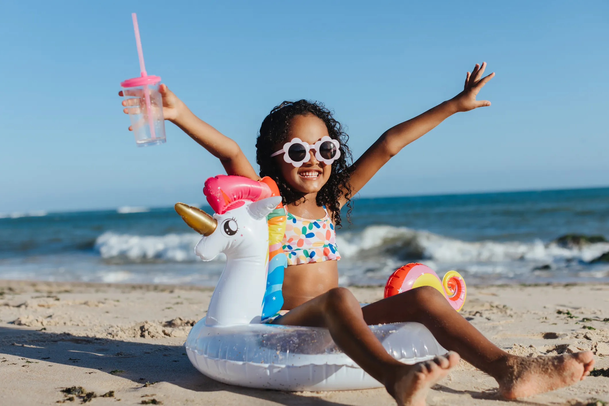 Girl on beach