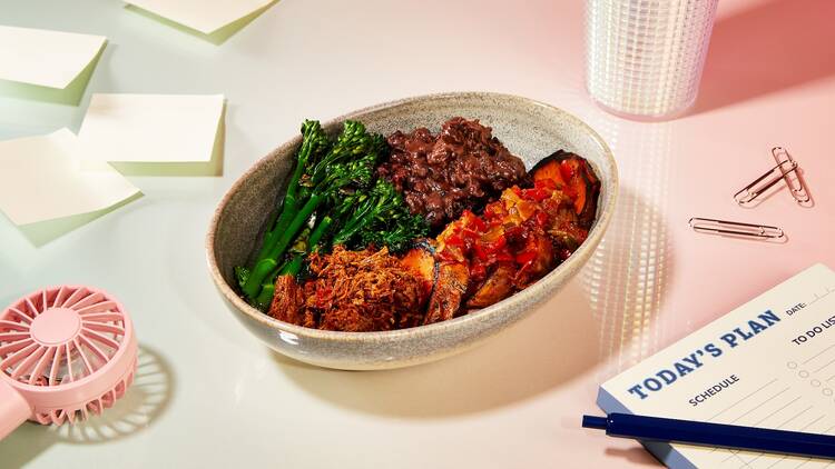 Veggie Fat Loss Bowl, Arepa & Co