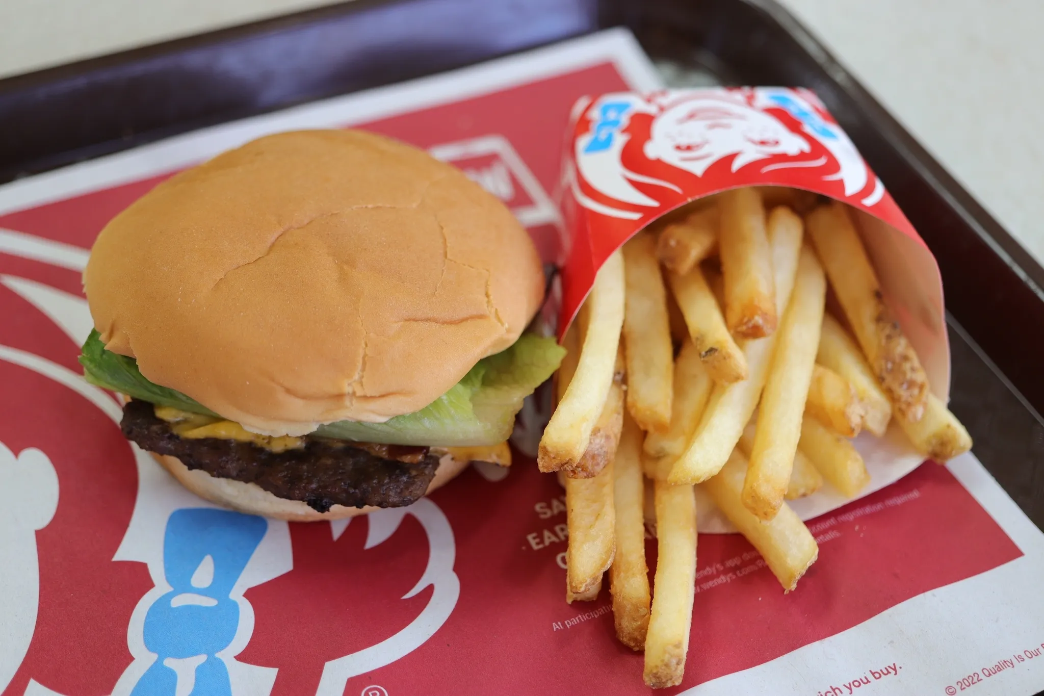 Jr. Cheeseburger at Wendy's