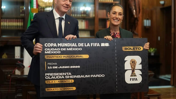 Sheinbaum regalará boleto para la inauguración del Mundial 2026