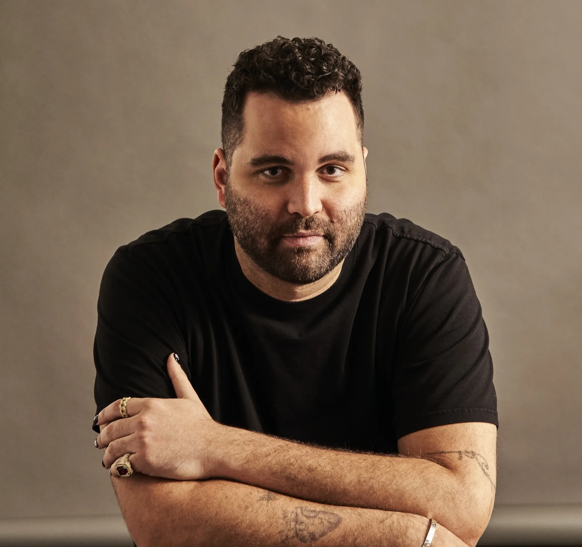 Jeremy Fall wearing a black shirt