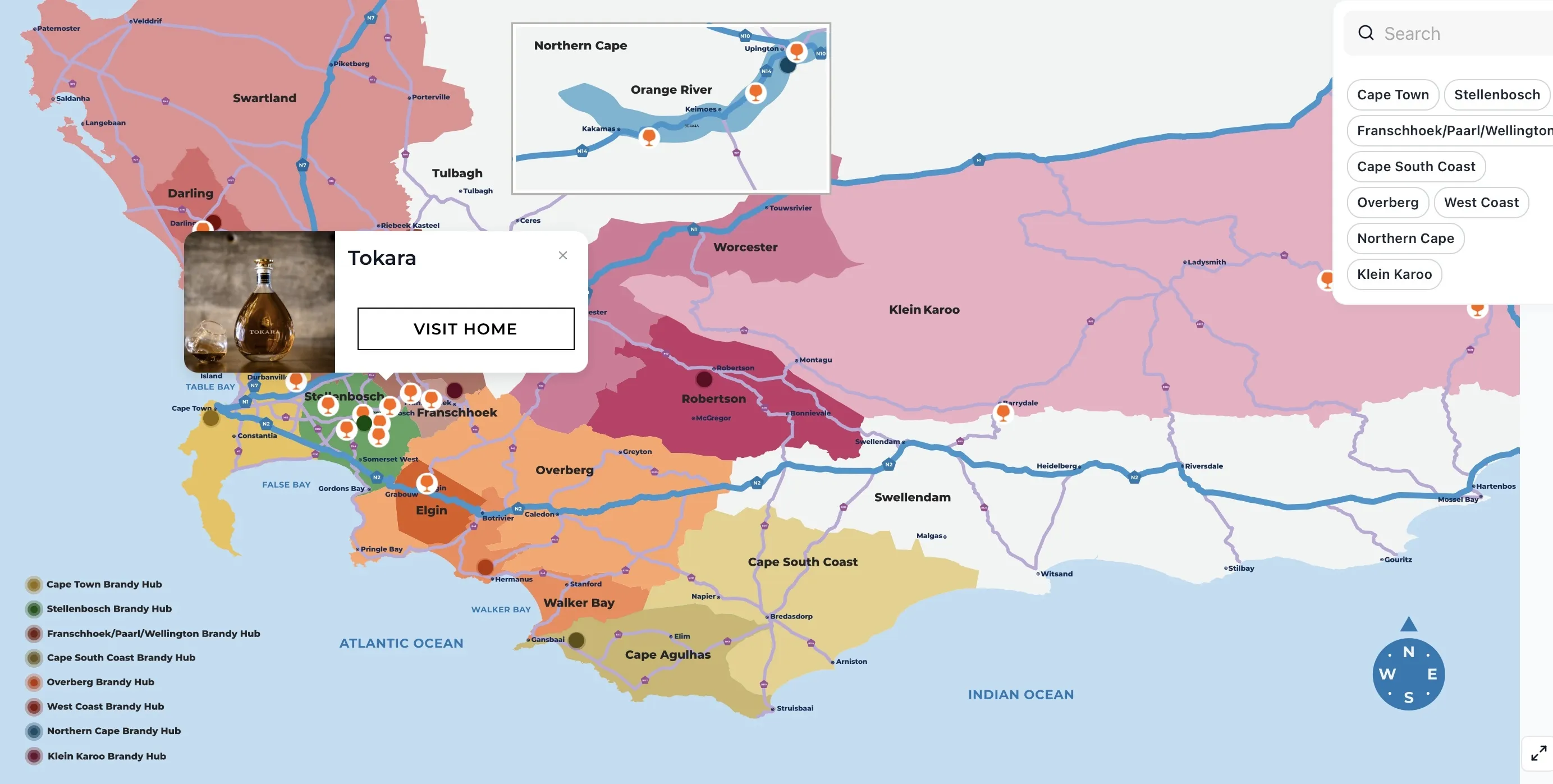 SA Brandy Route