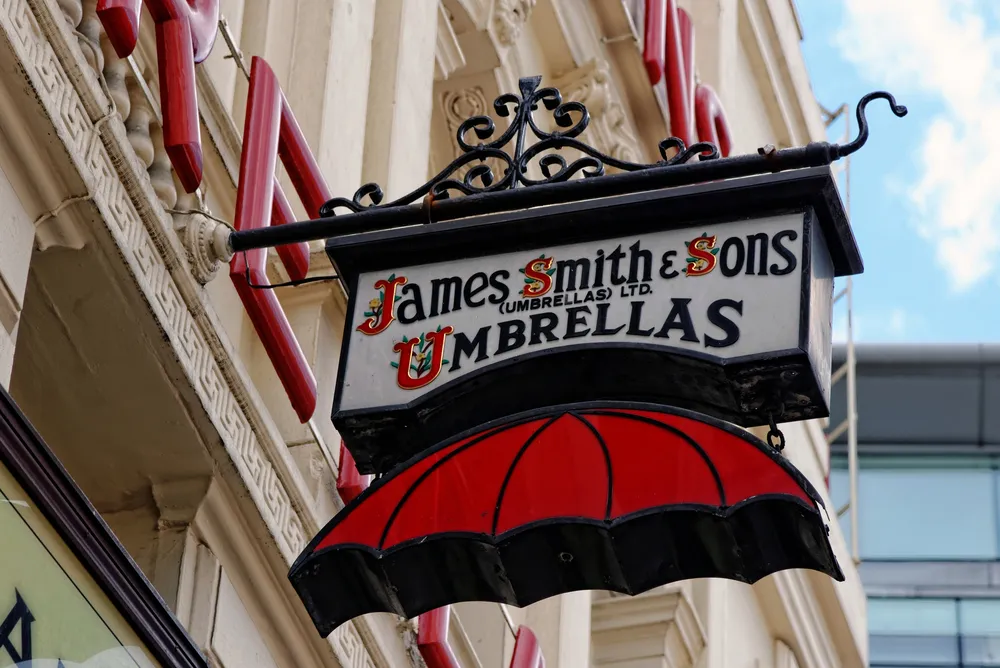 James Smith & Sons, umbrella shop