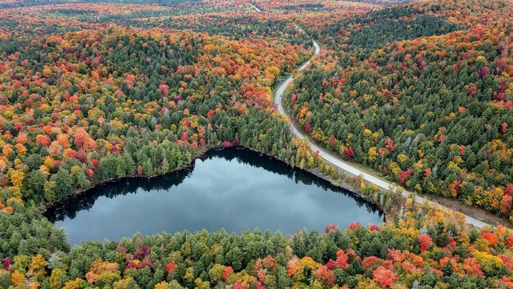 Changing leaves through the Adirondacks 