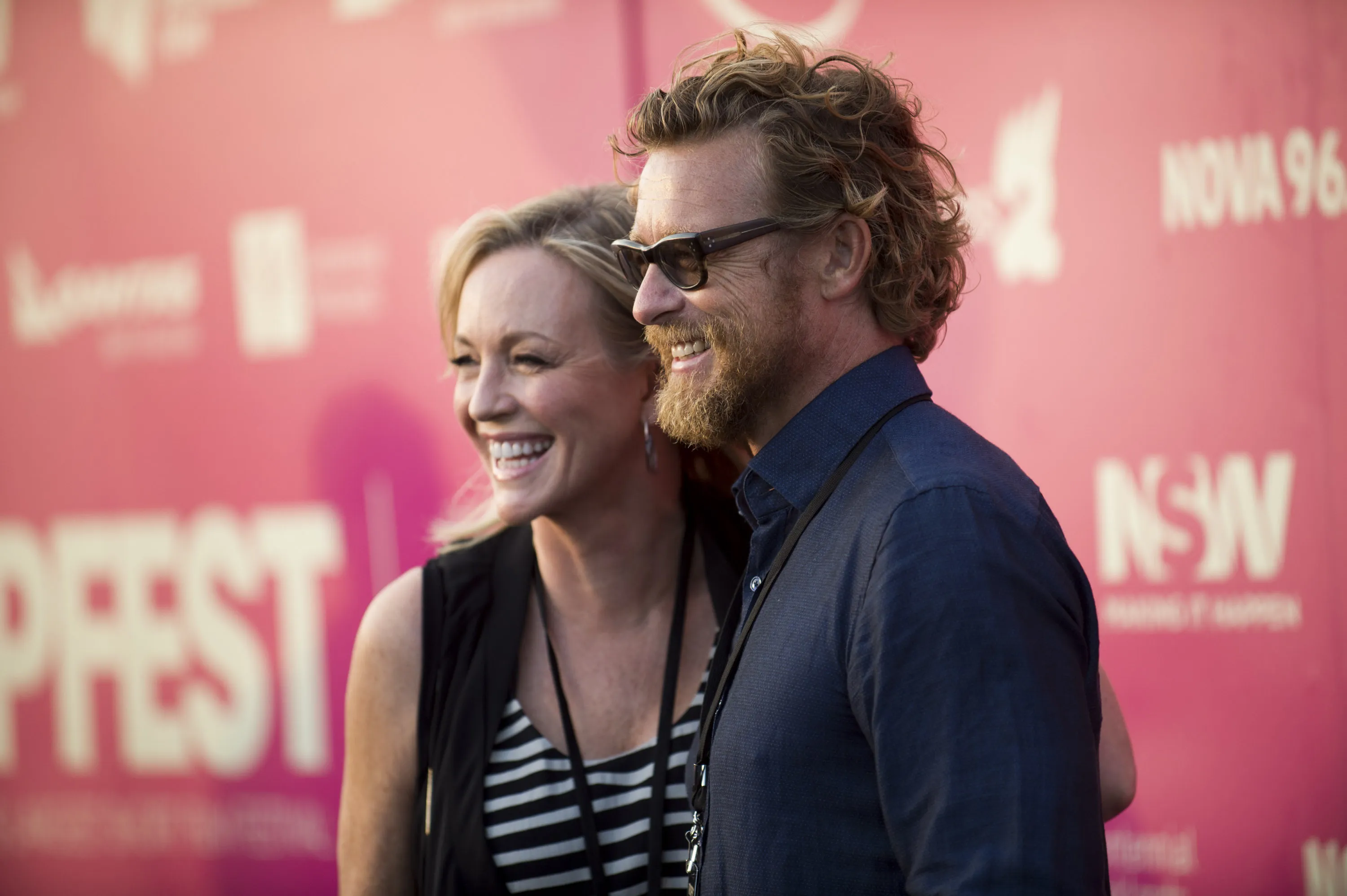 Rebecca Gibney and Simon Baker