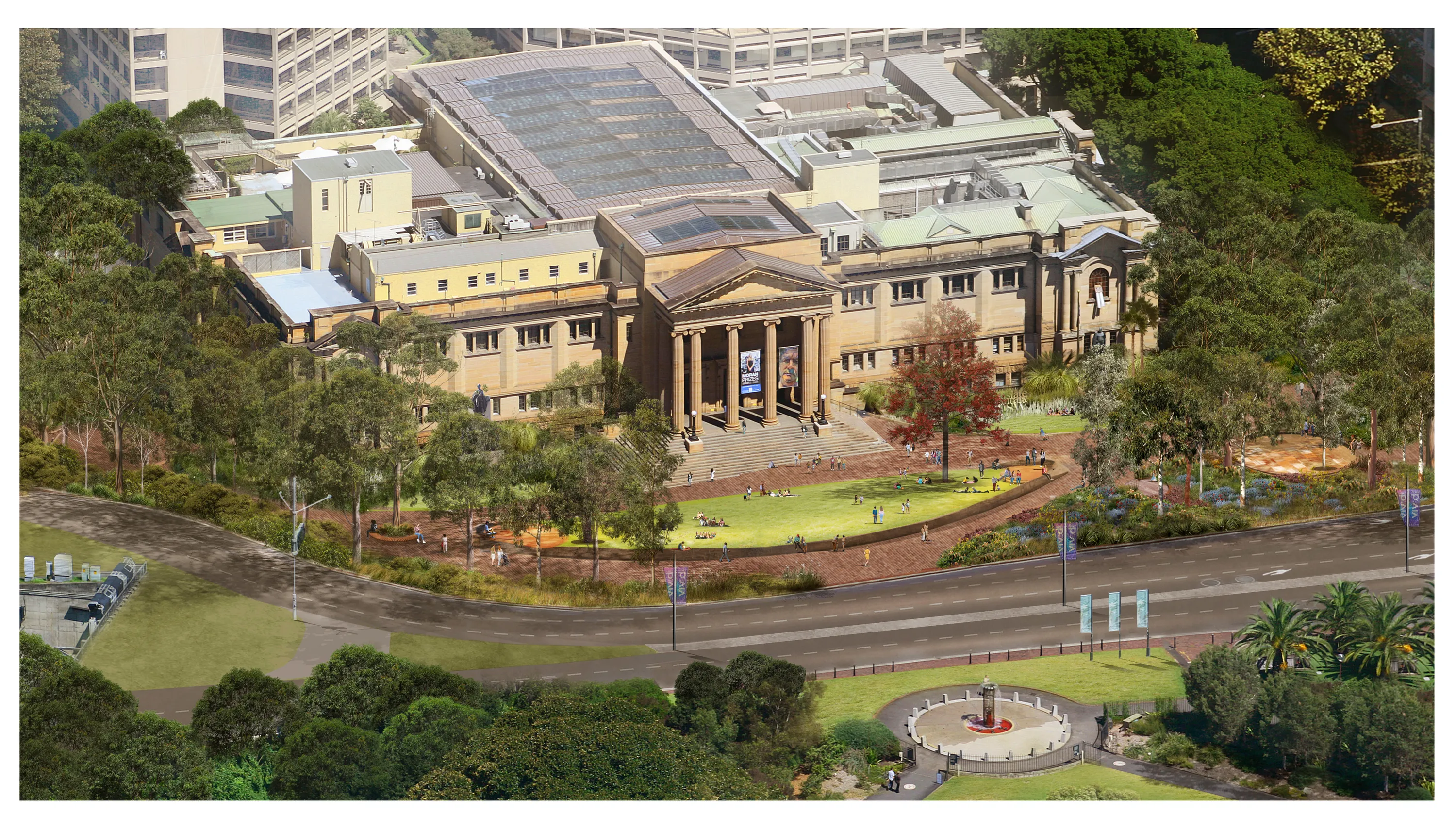 Aeriam render image of the State Library of NSW