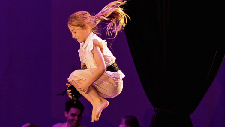 Girl jumping