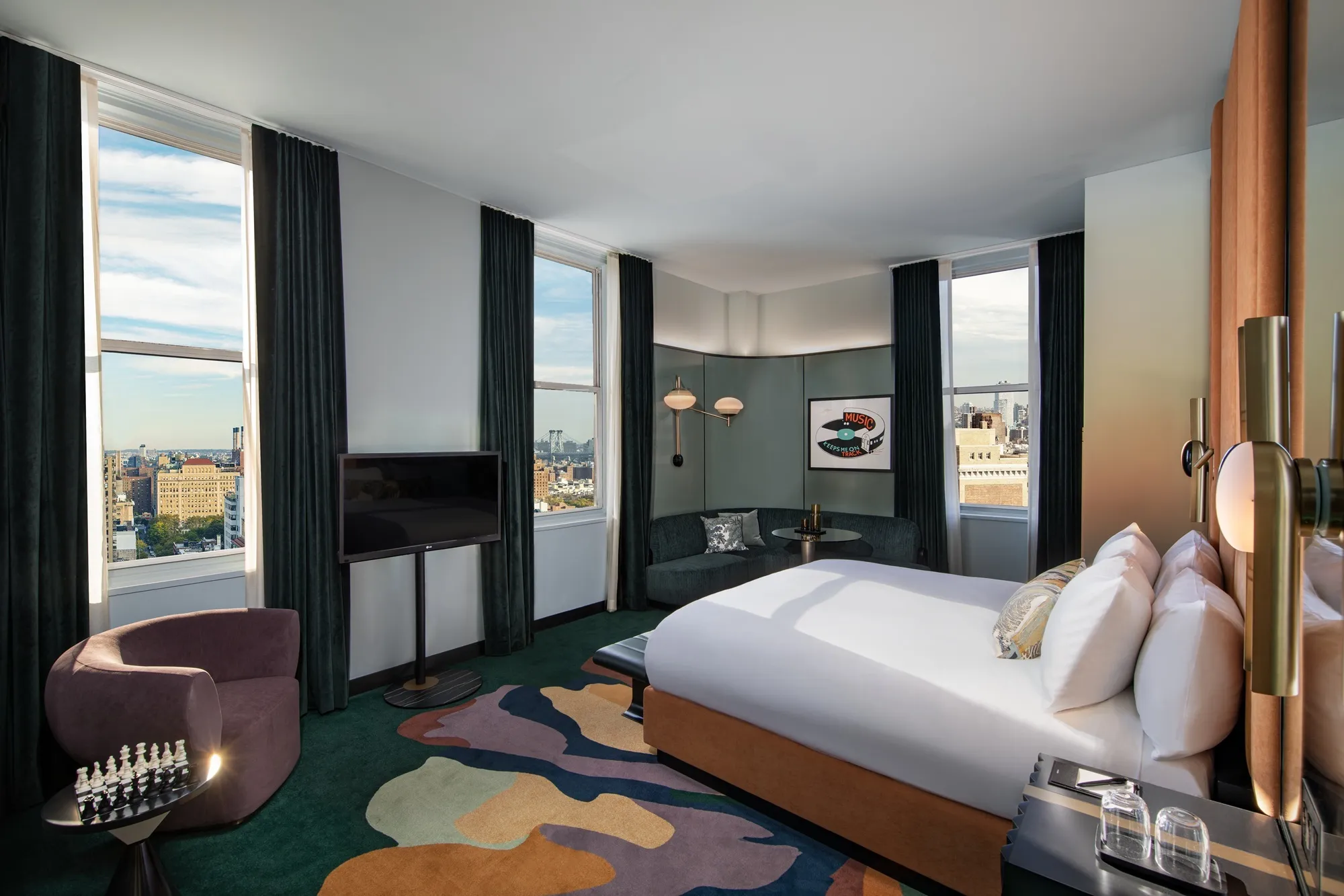 King corner room at the W New York