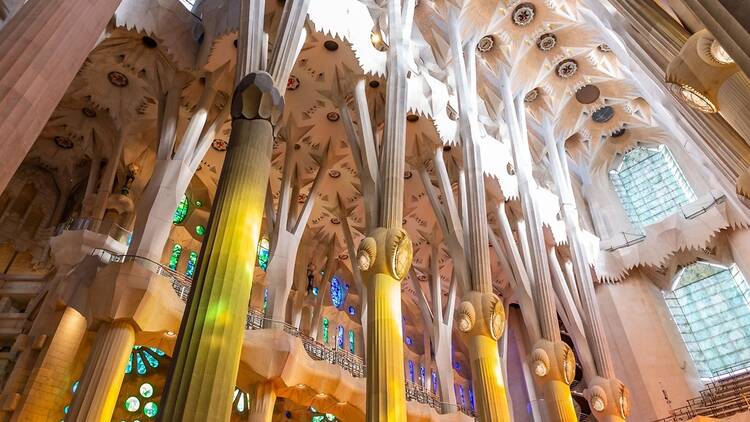 Interior of La Sagrada Familia