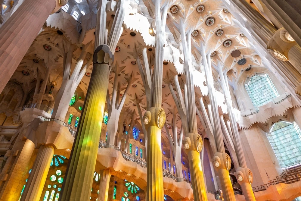 Interior of La Sagrada Familia