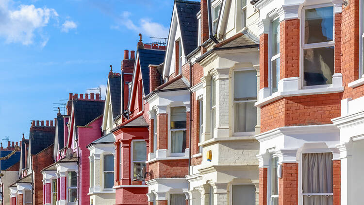 Terraced houses in Hampstead, London