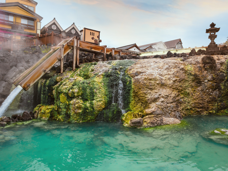 Soak in the healing waters of a private Kusatsu Onsen