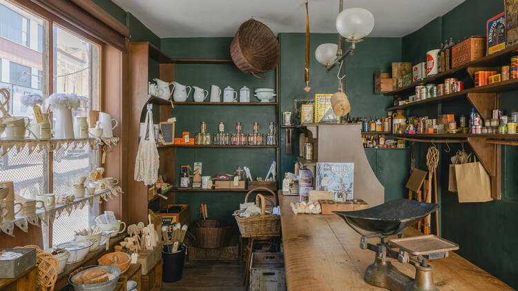 Inside the corner shop, 64 Gloucester Street, Susannah Place