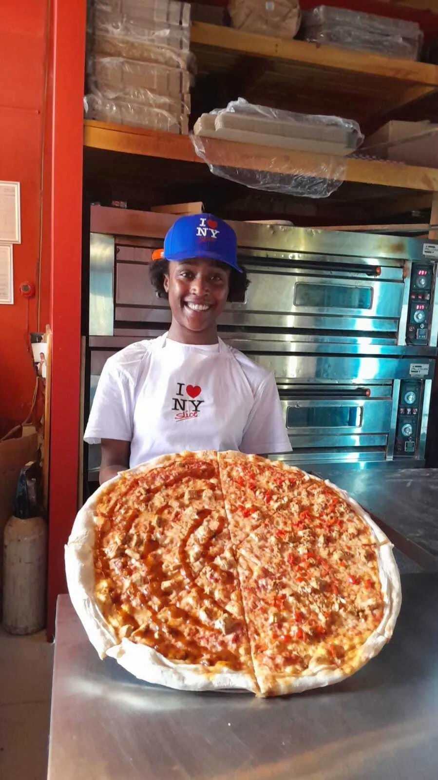 NY Slice pizza