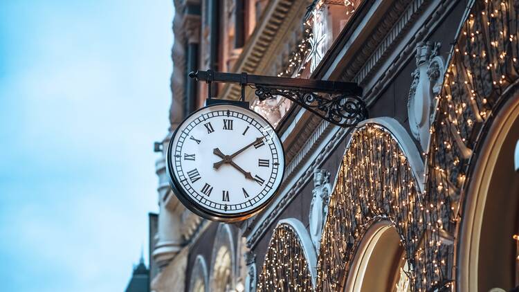 Retro street clock