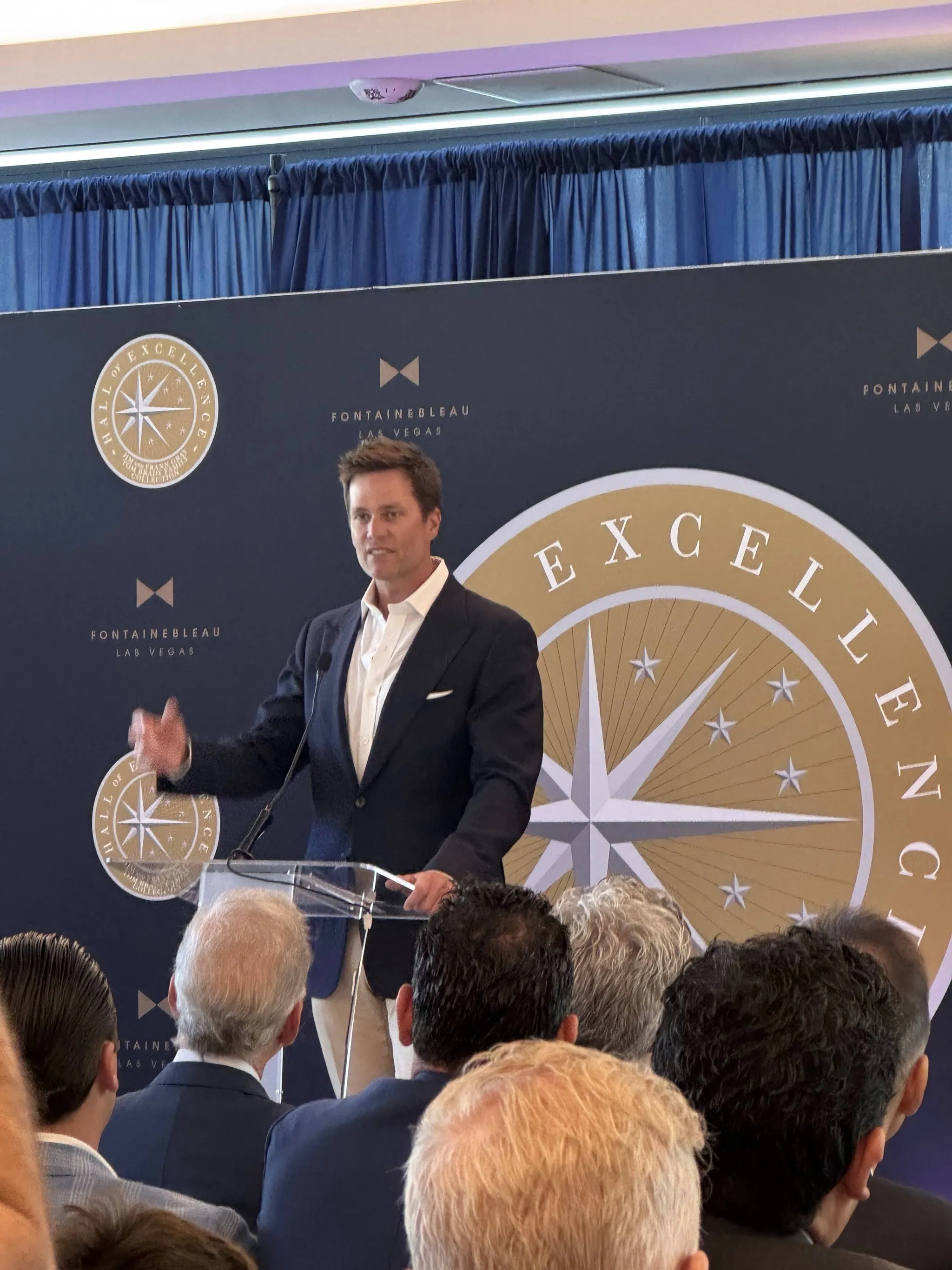 Tom Brady at the Hall of Excellence