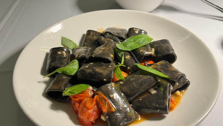 Squid ink pasta