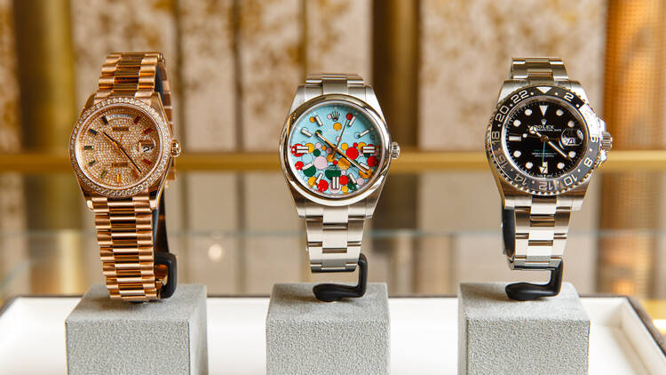 The watch selection is unmatched