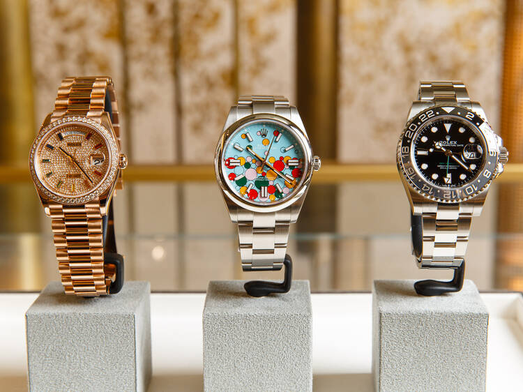 The watch selection is unmatched