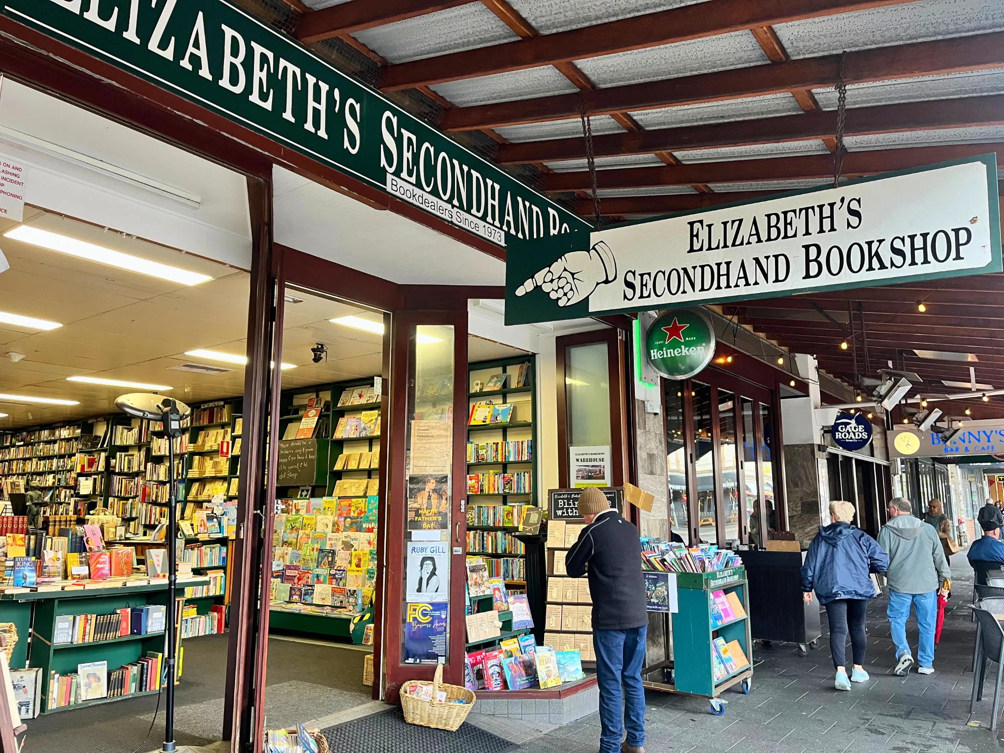 Exterior of Elizabeth's Secondhand Bookshop
