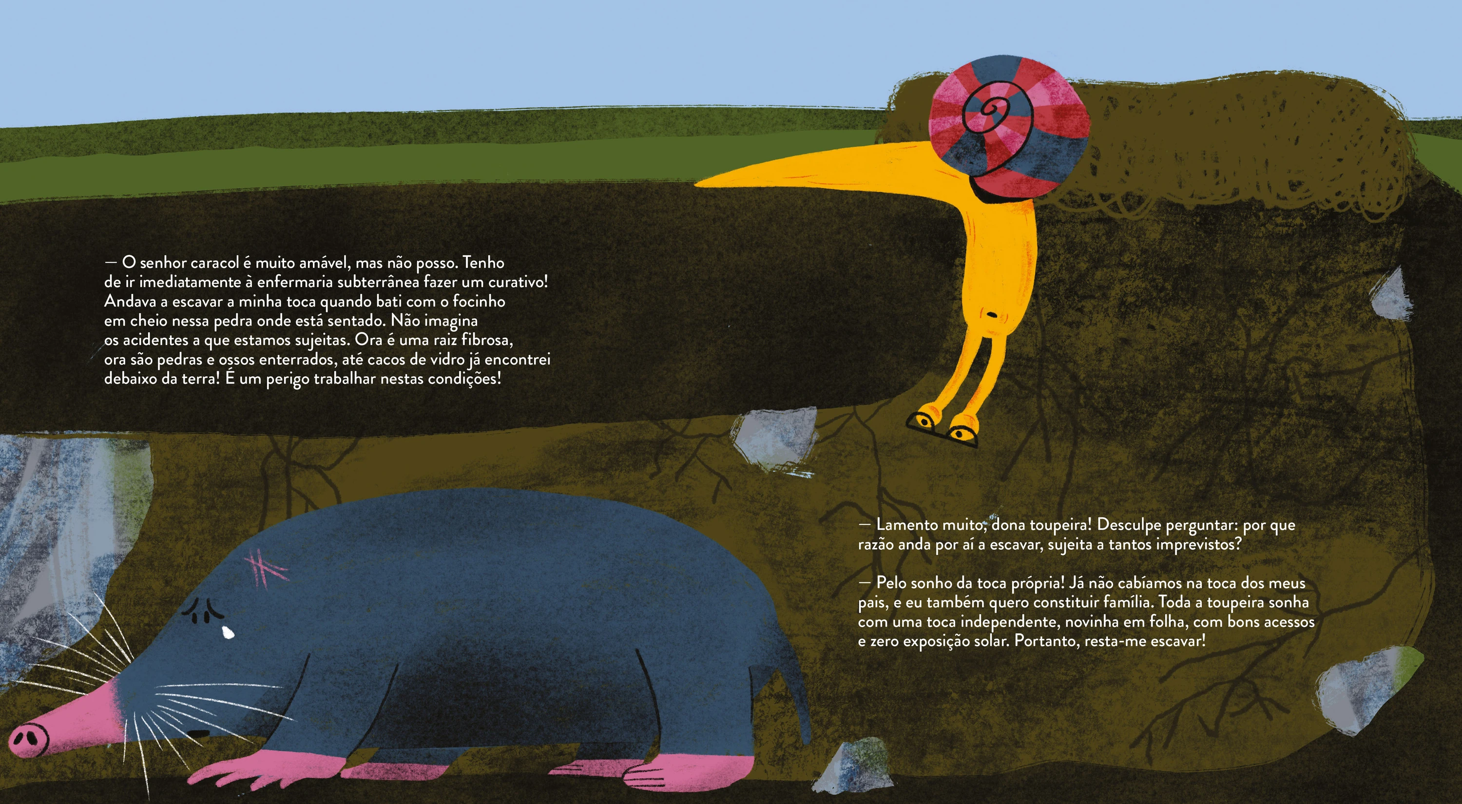 Como &eacute; que um caracol foge de casa?