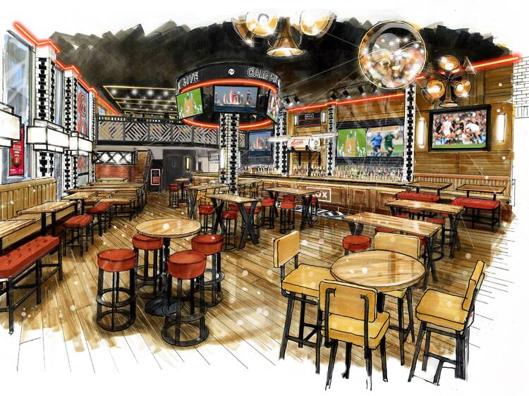 The biggest sports bar in London is coming to the West End