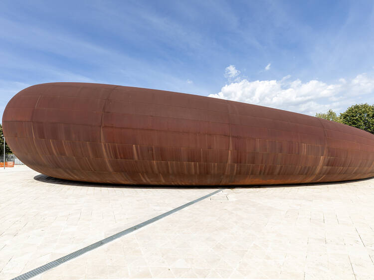 A new subway station designed by sculptor Anish Kapoor is opening in this Italian city