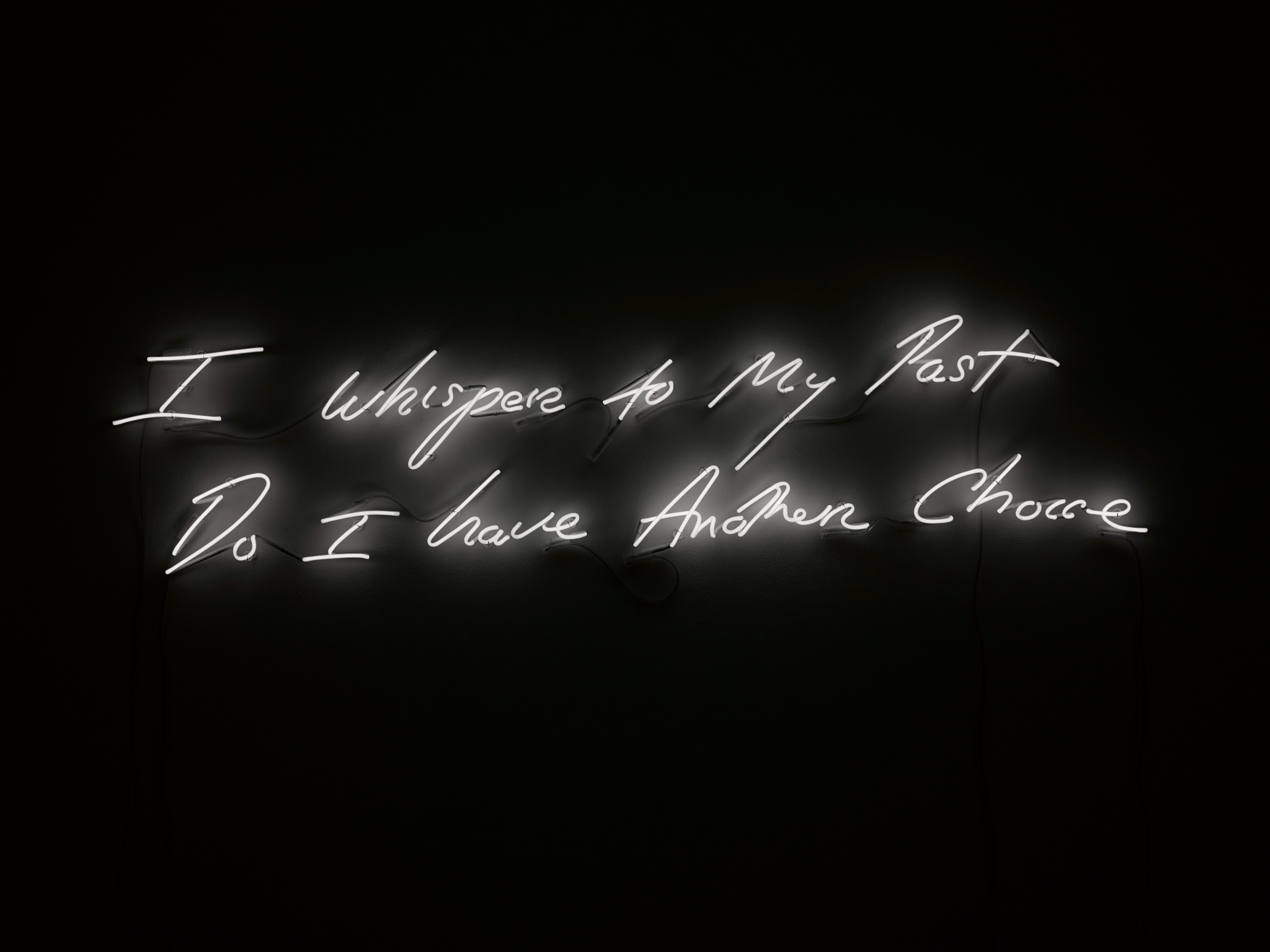 Tracey Emin, ‘I whisper to My Past Do I have Another ’ neon, 2010