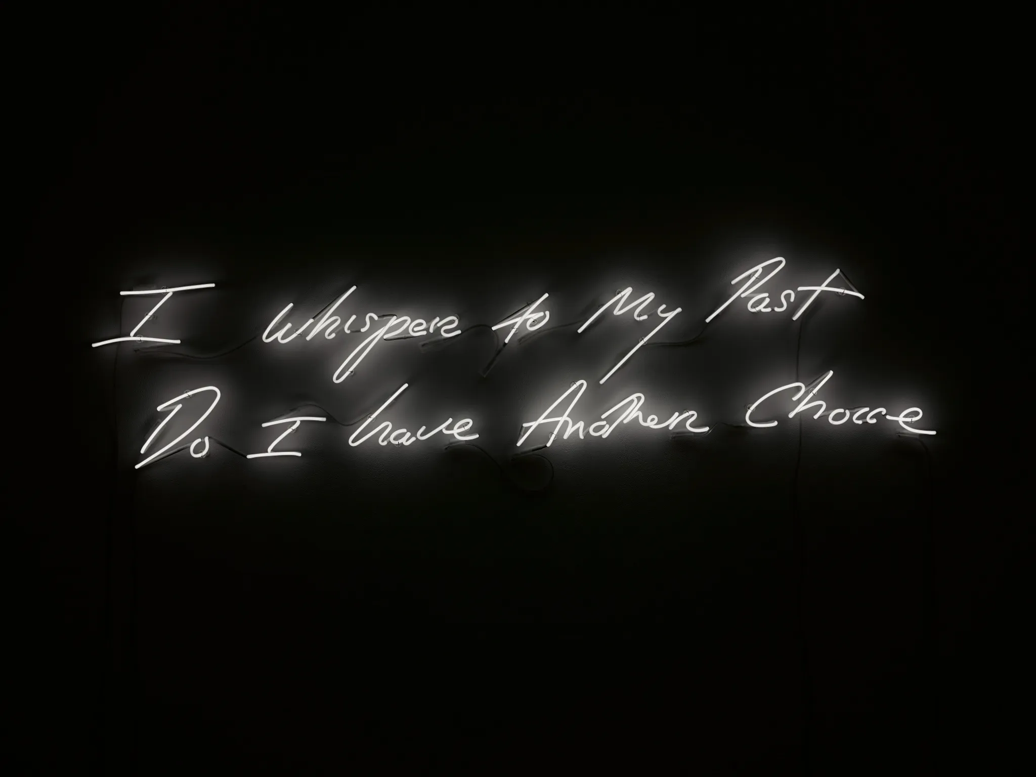 Tracey Emin, ‘I whisper to My Past Do I have Another ’ neon, 2010