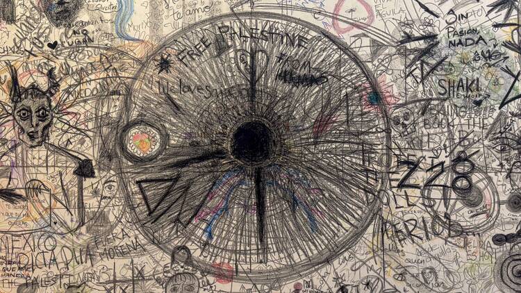 Espíritus en el pantano de Oscar Murillo Museo Tamayo