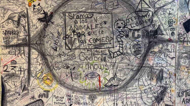 Espíritus en el pantano de Oscar Murillo Museo Tamayo