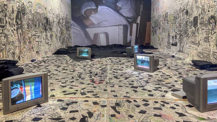 Espíritus en el pantano de Oscar Murillo Museo Tamayo