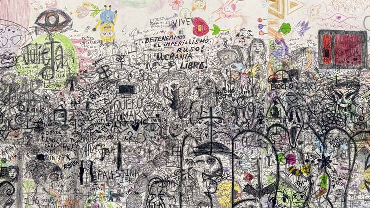 Espíritus en el pantano de Oscar Murillo Museo Tamayo