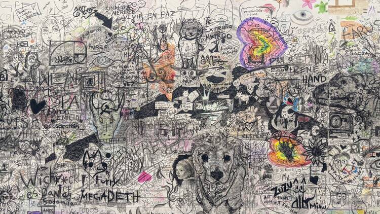 Espíritus en el pantano de Oscar Murillo Museo Tamayo