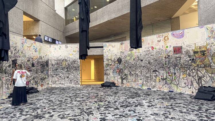 Espíritus en el pantano de Oscar Murillo Museo Tamayo