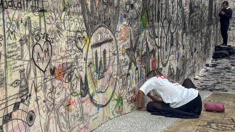 Espíritus en el pantano de Oscar Murillo Museo Tamayo