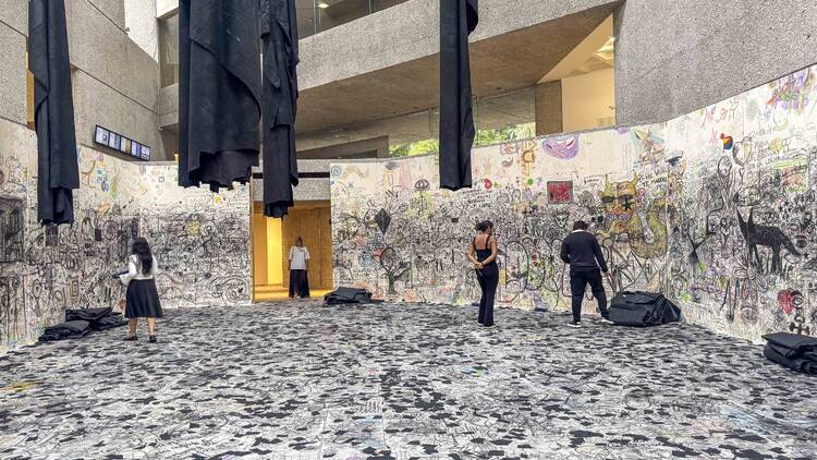 Espíritus en el pantano de Oscar Murillo Museo Tamayo