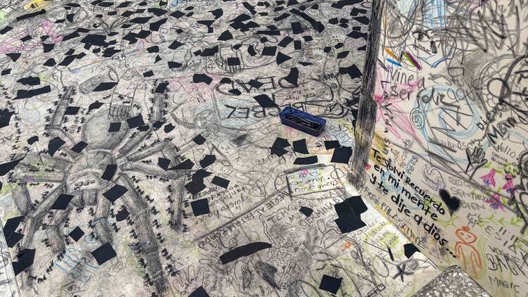 Espíritus en el pantano de Oscar Murillo Museo Tamayo