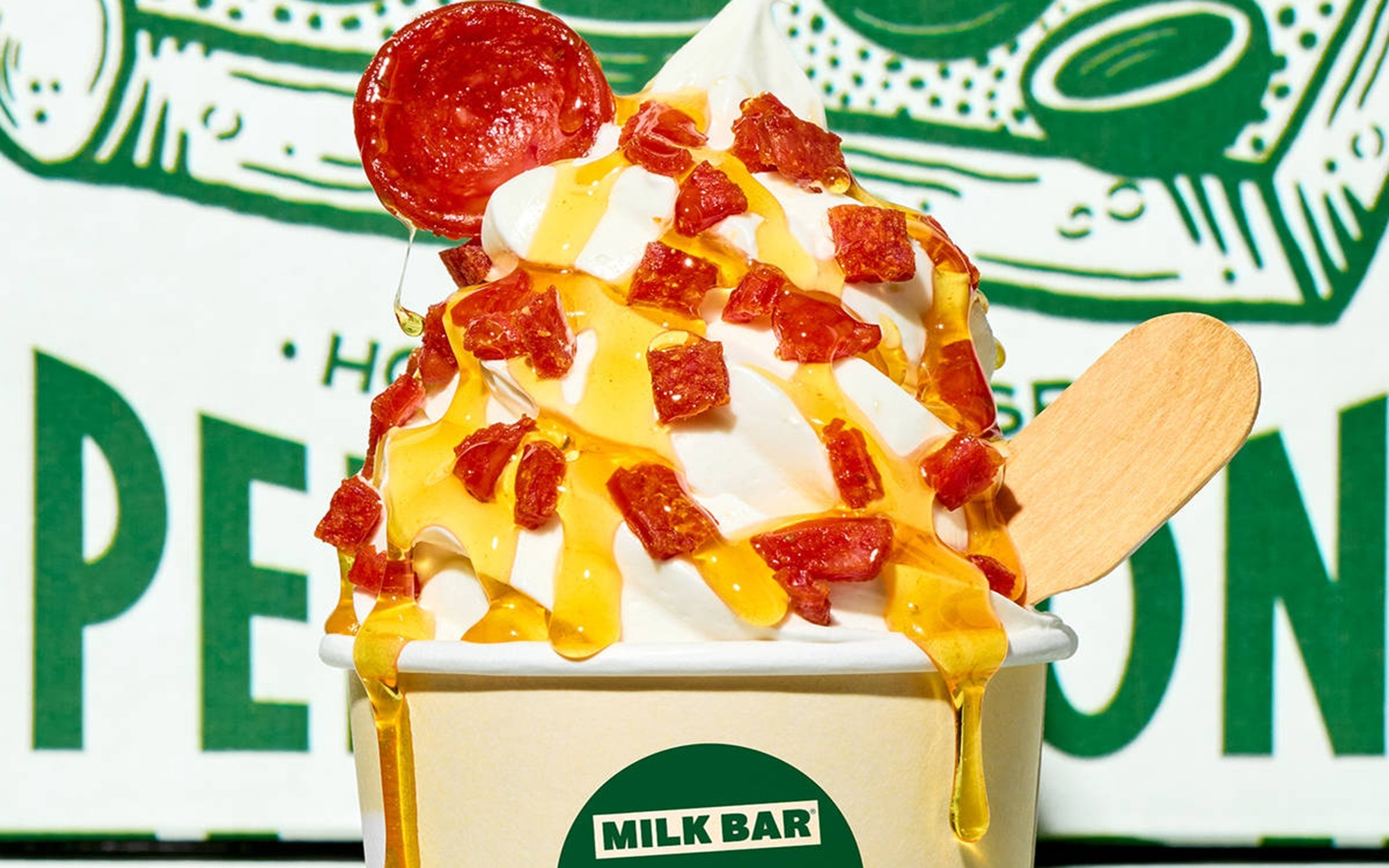 Yes, more pizza ice cream is here, this time courtesy Prince Street Pizza and Milk Bar-but the hot honey has us intrigued