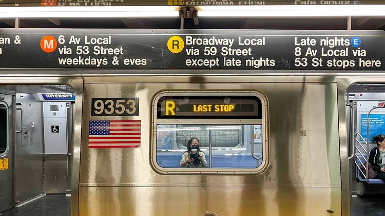 R train in NYC