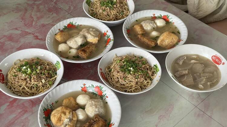 Take a day trip out to the city centre and explore Belitung’s local food