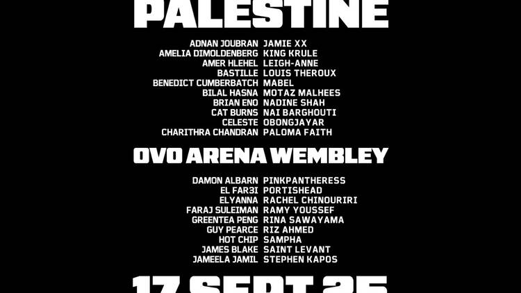 Together for Palestine poster
