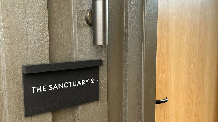 The entrance to one of the Sanctuary villas at Alba Thermal Springs and Spa.