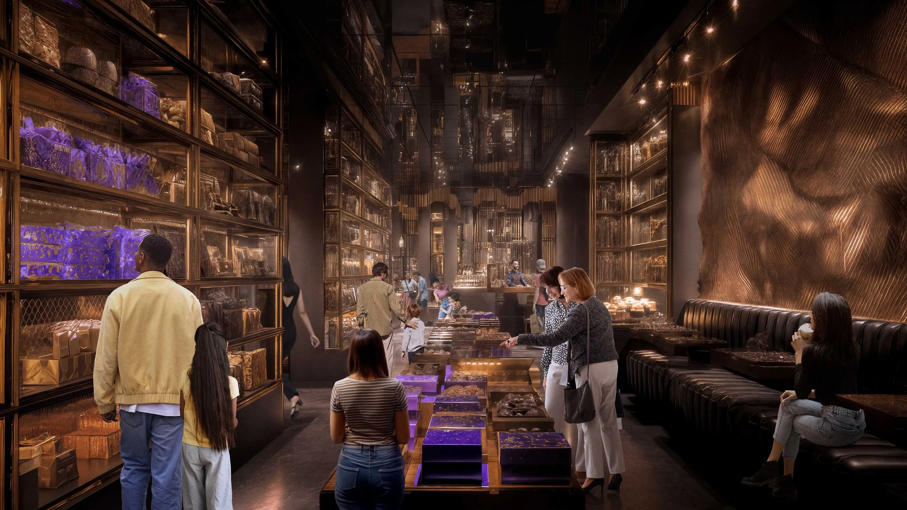 Render of chocolate shop