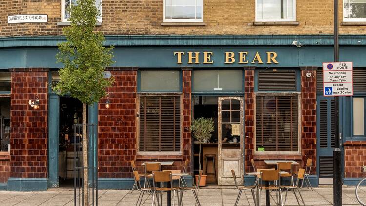 Exterior of The Bear pub in Camberwell