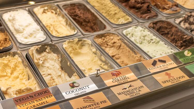 Try a scoop at Caravaggio’s Gelato