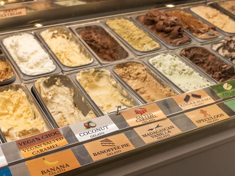Try a scoop at Caravaggio’s Gelato