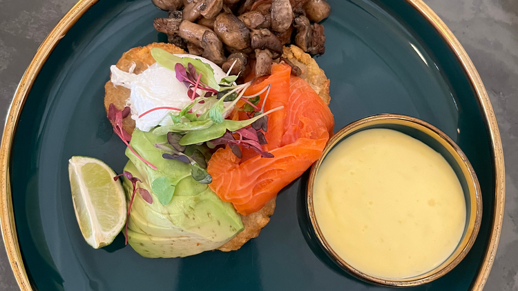 The Salmon Rosti Breakfast at The Whippet